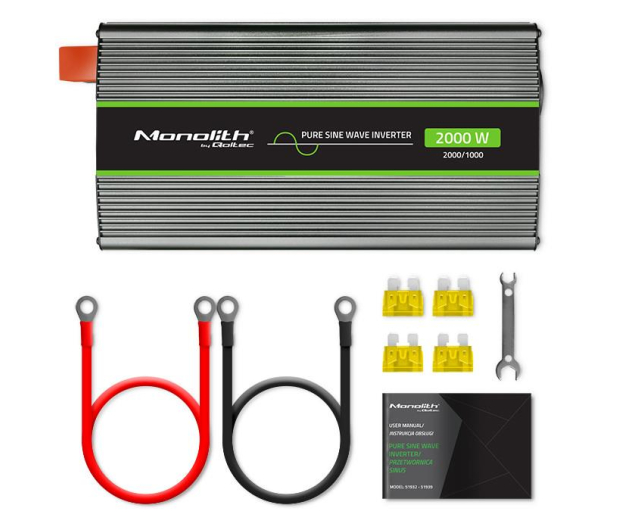 Qoltec Przetwornica napięć 1000W/2000W 24V na 230V - 1144911 - zdjęcie 4